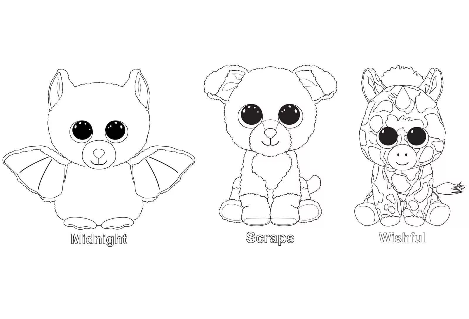 Beanie Boos coloring pages - ColoringLib