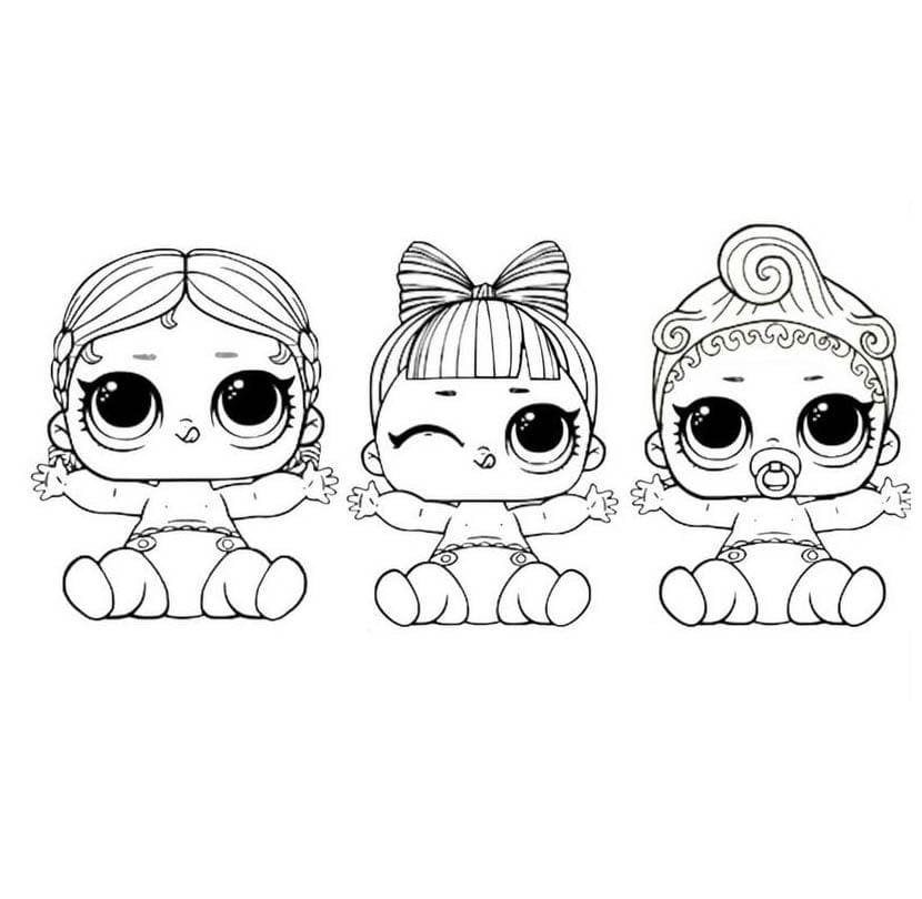 baby doll coloring pages