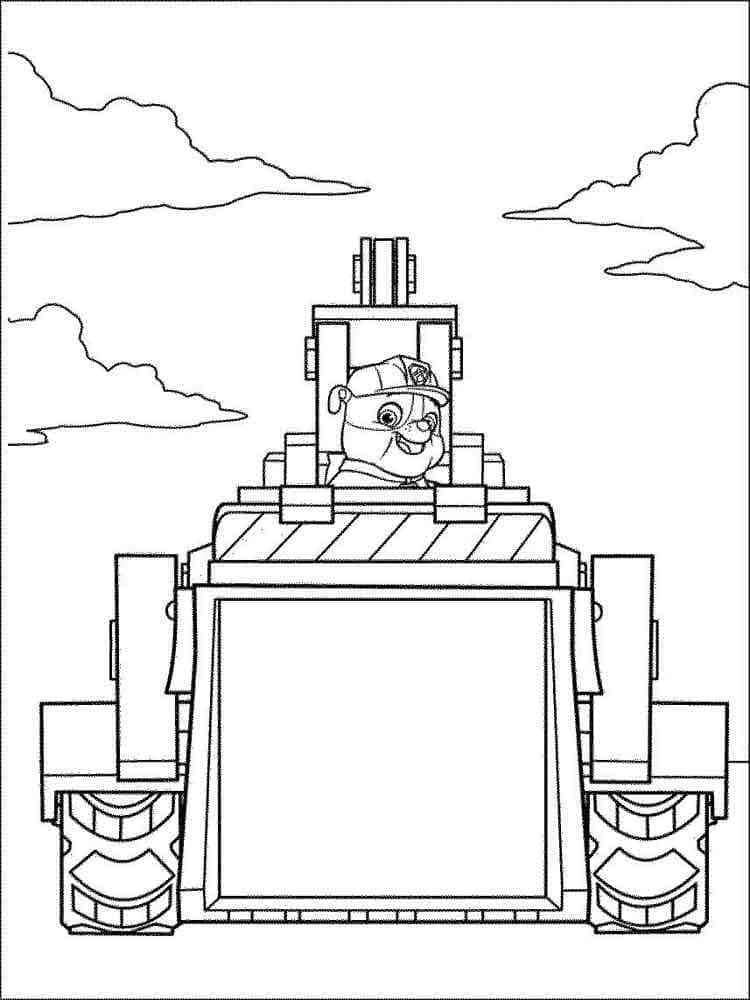 Cute Rubble coloring page