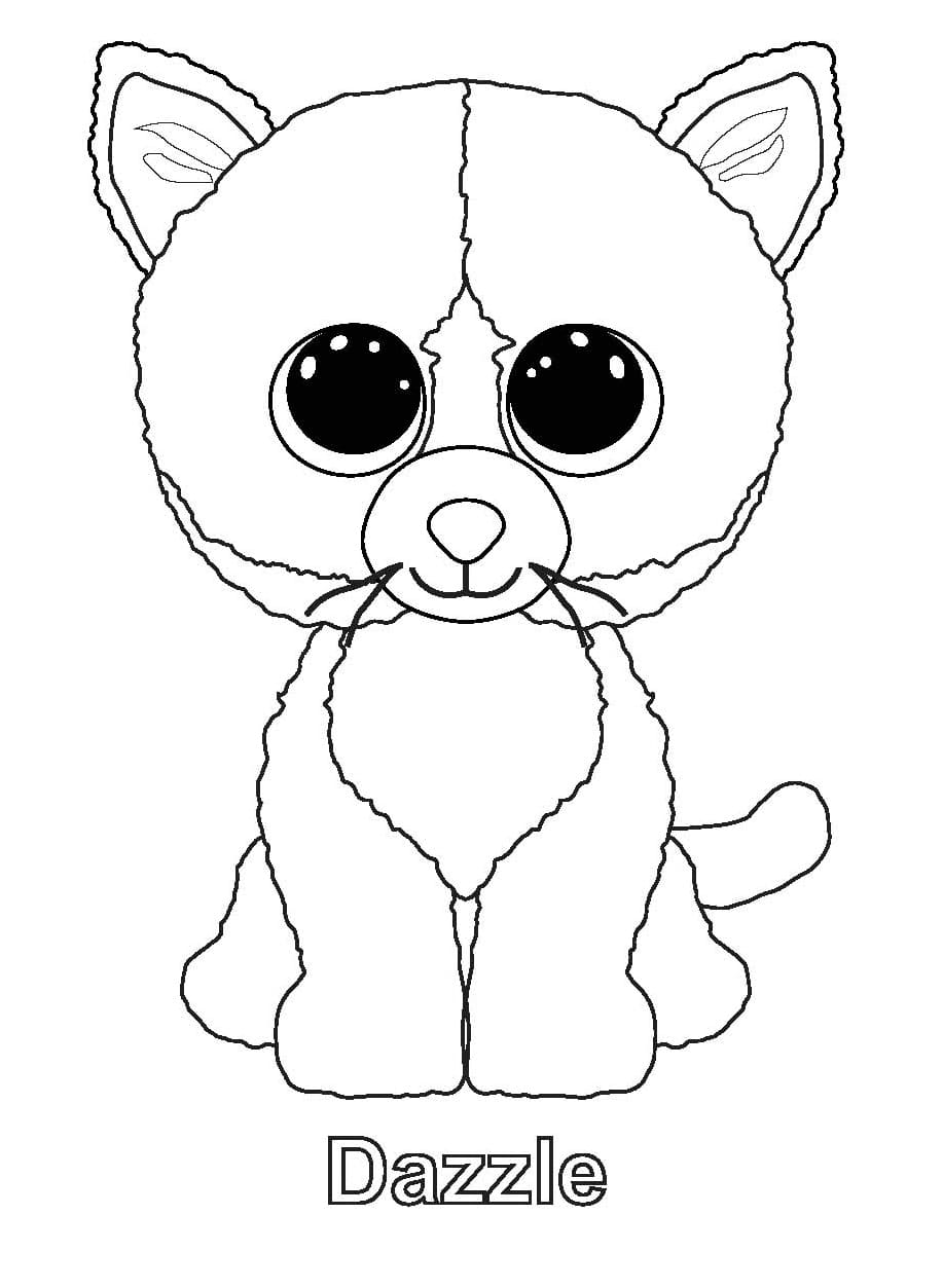 Dazzle Beanie Boo coloring page