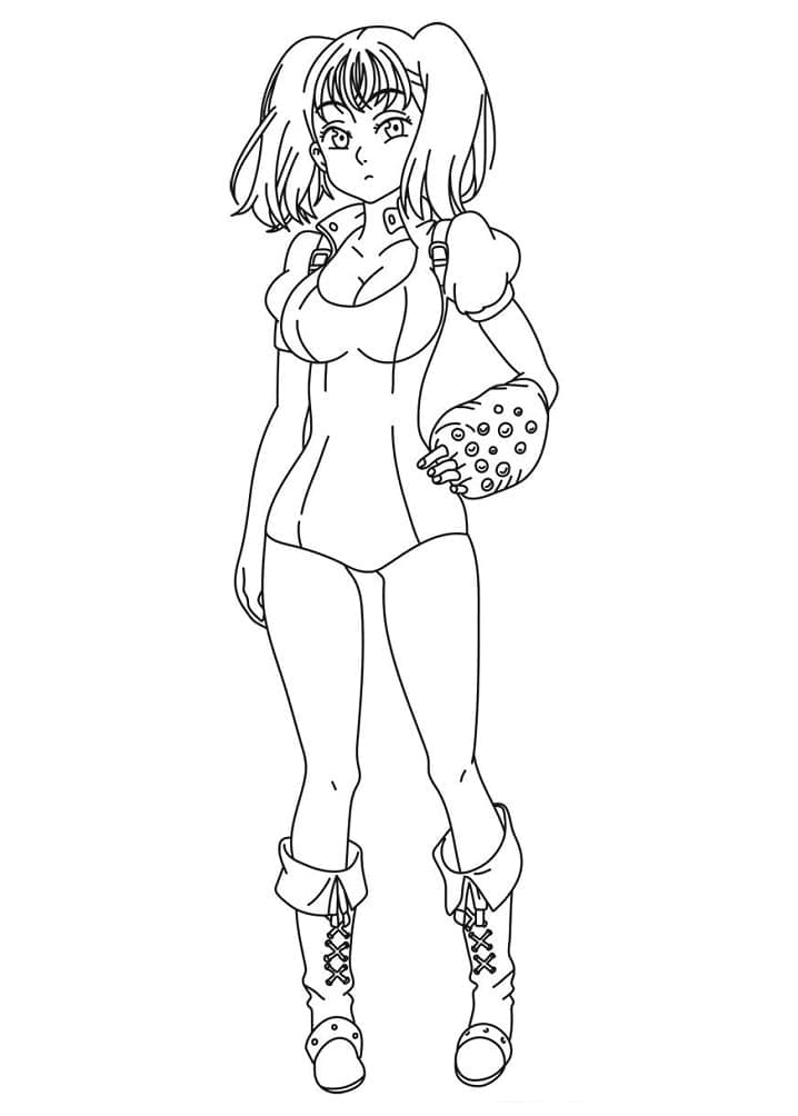 Diane from Seven Deadly Sins coloring page