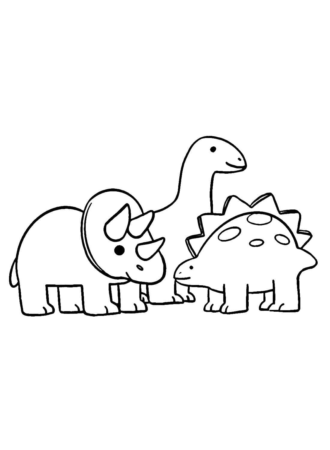 Dinosaurs Toys coloring page