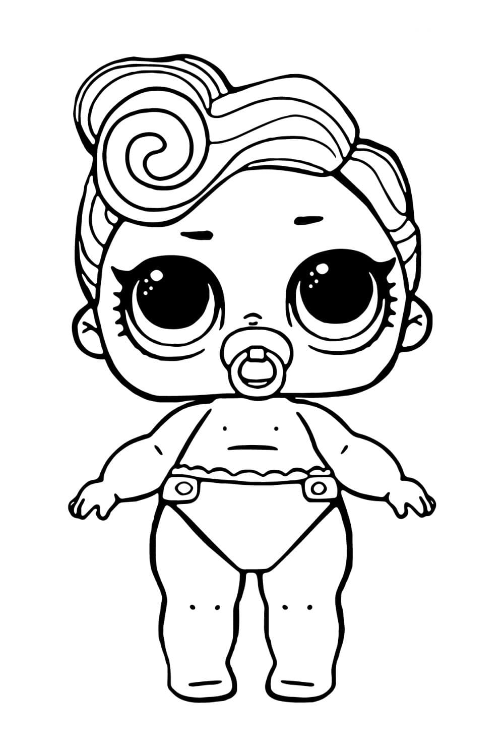 Diva LOL Baby coloring page