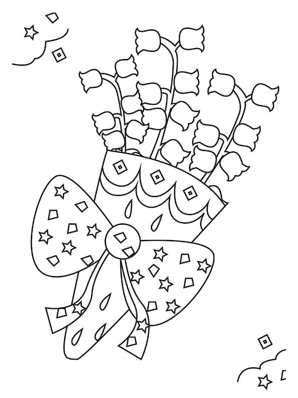Drawing of Lily of the Valley coloring page - Download, Print or Color ...