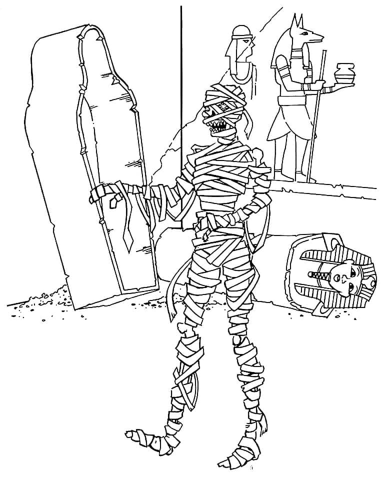 Drawing Of Mummy Coloring Page Download Print Or Color Online For Free