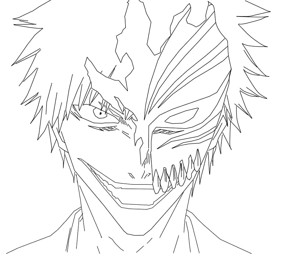 Evil Kurosaki Ichigo coloring page