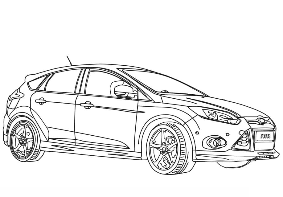 Ford Focus Sport coloring page