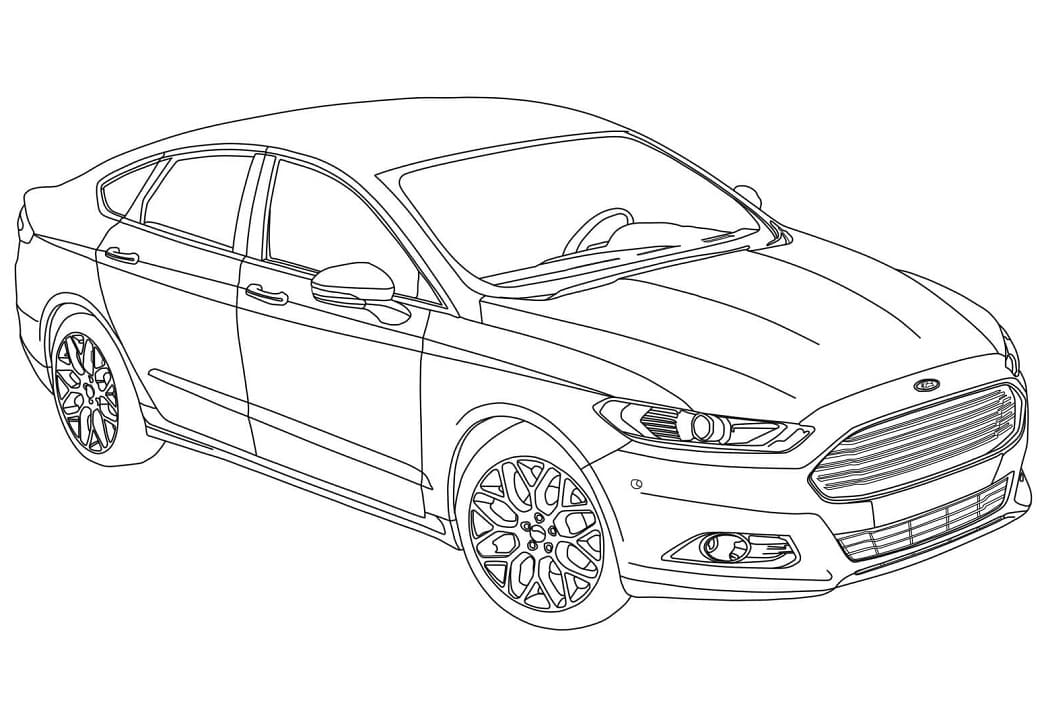 Ford Fusion Coloring Page Download Print Or Color Online For Free