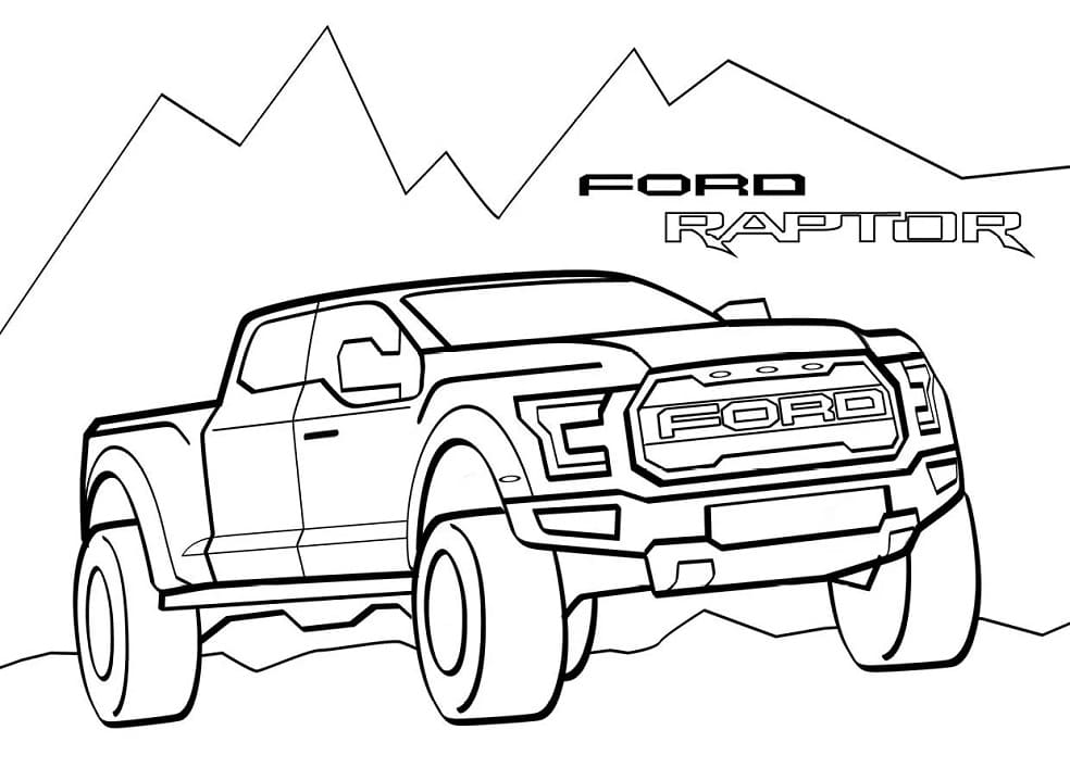 pickup truck coloring pages