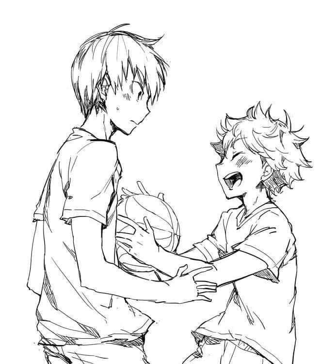 Free Drawing of Haikyuu coloring page