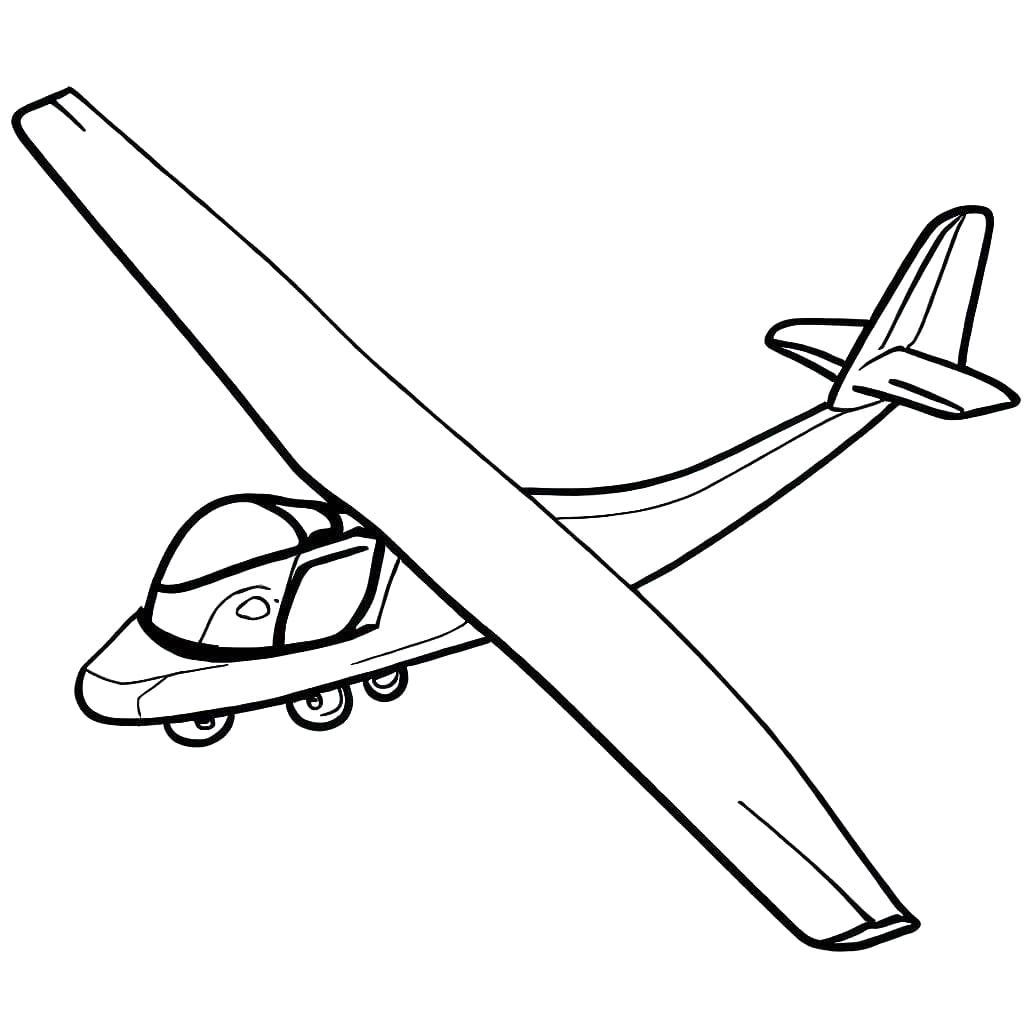 Glider coloring pages