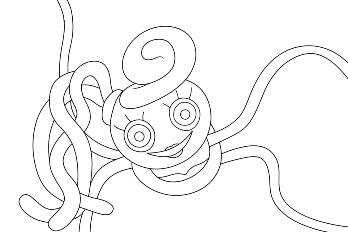 Free Printable Mommy Long Legs coloring page