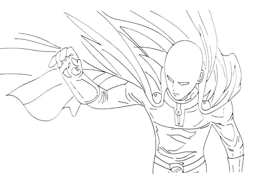 One Punch Man coloring pages - ColoringLib