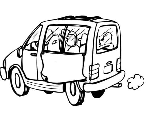 Free Printable Van coloring page