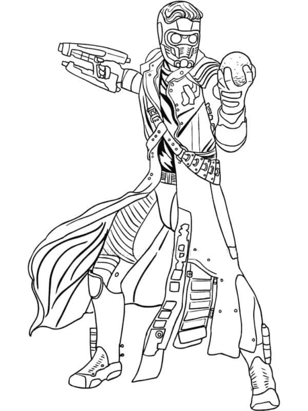 Star Lord Coloring Pages ColoringLib