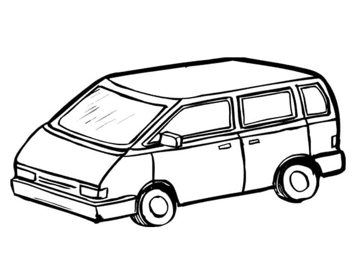 Free Van coloring page