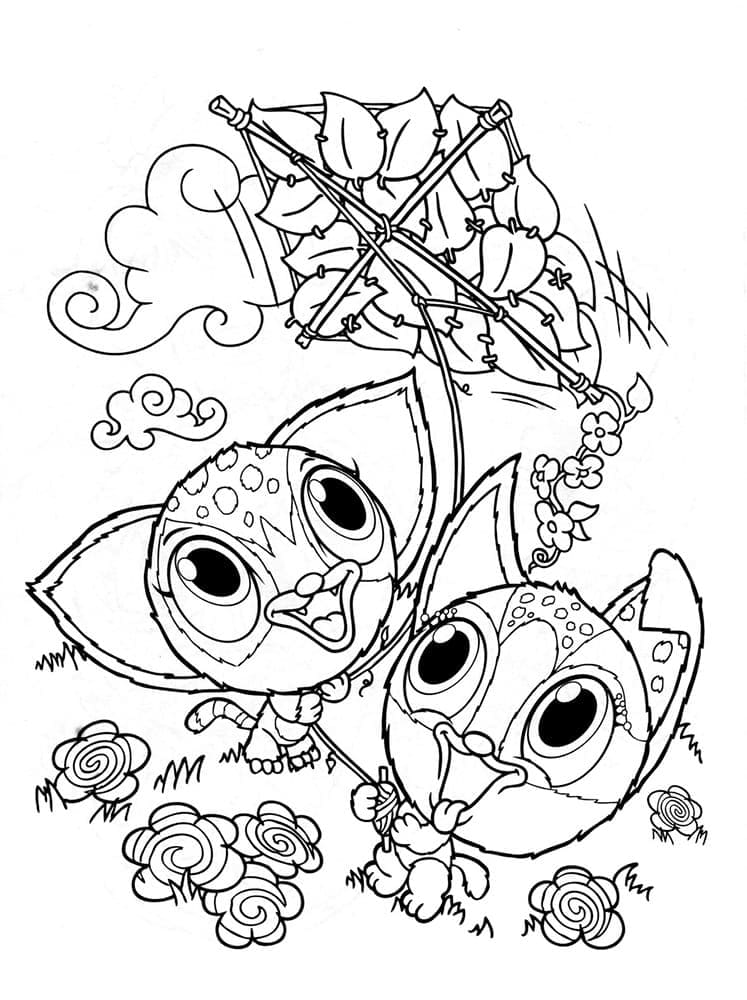 Free Zoobles coloring page