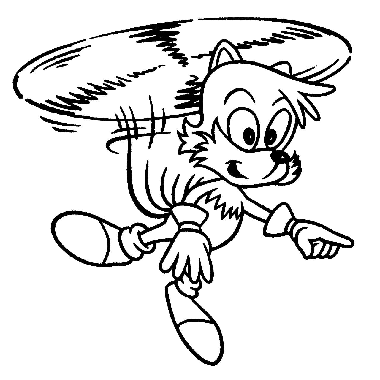 Funny Tails coloring page