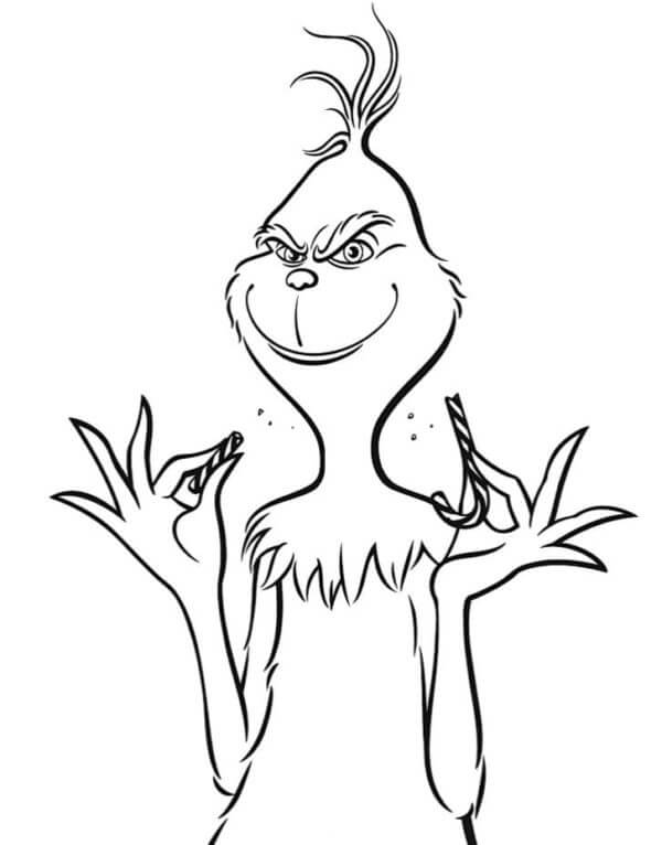 Grinch Smiling coloring page - Download, Print or Color Online for Free