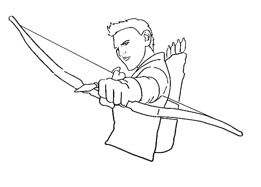 Hawkeye is Cool coloring page