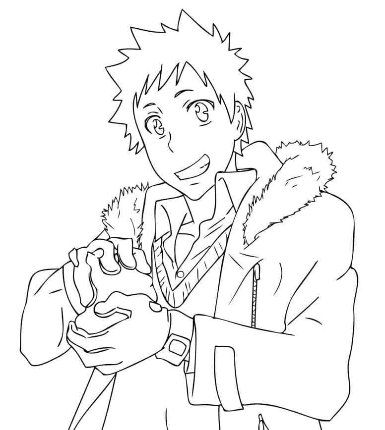 Hideyoshi Nagachika from Tokyo Ghoul coloring page