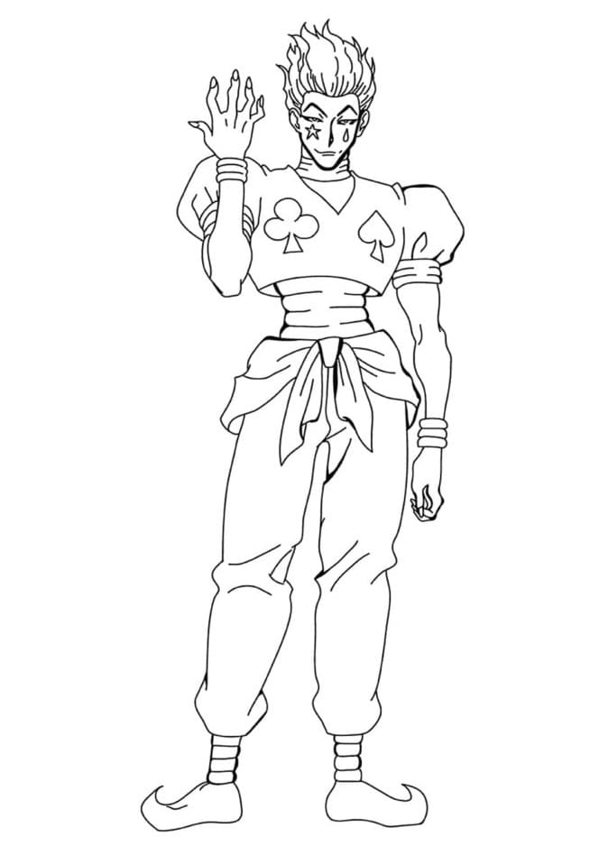 Hisoka from Hunter x Hunter coloring page - Download, Print or Color ...