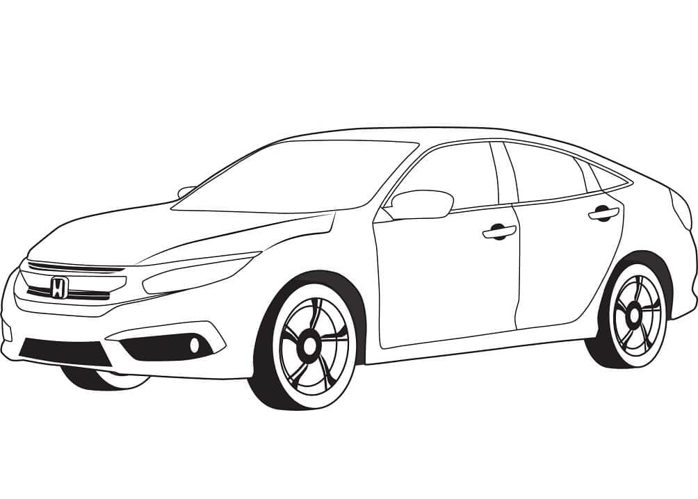 Honda Civic Coloring Page Download Print Or Color Online For Free