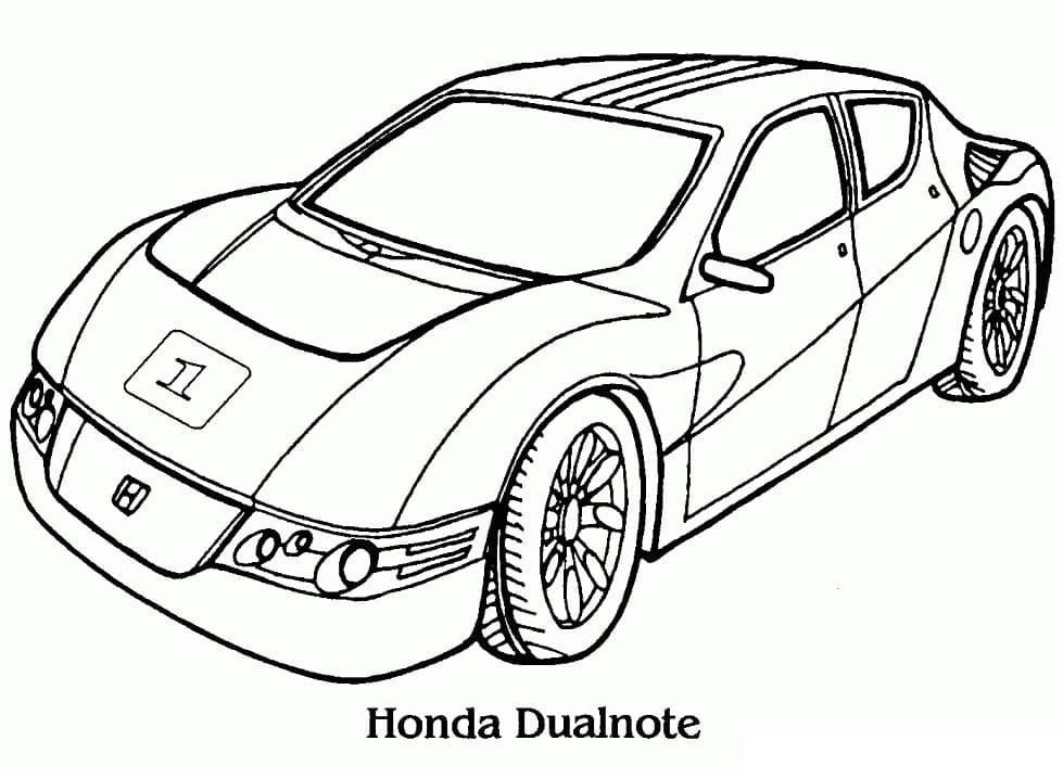 Honda Dualnote Car coloring page