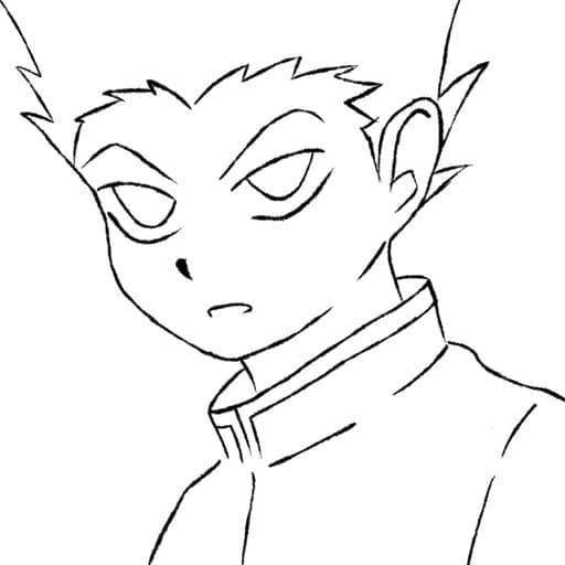 Hunter x Hunter Gon Freecss coloring page