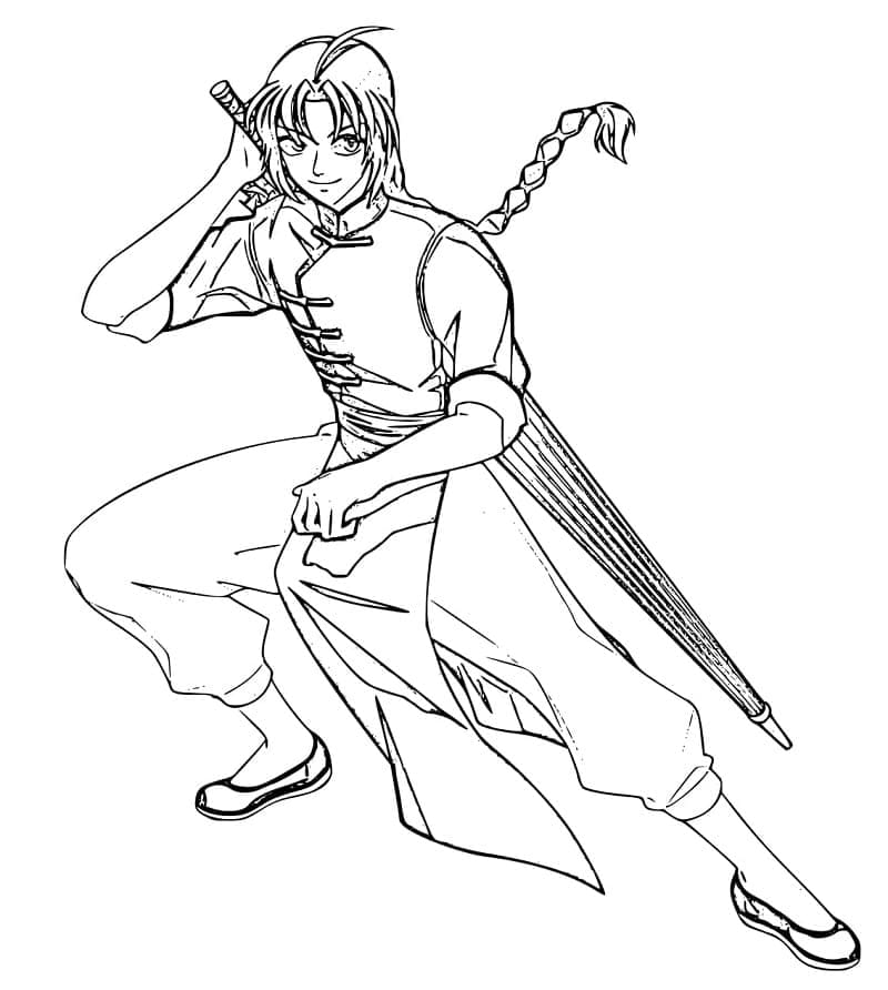 Kamui Gintama coloring page