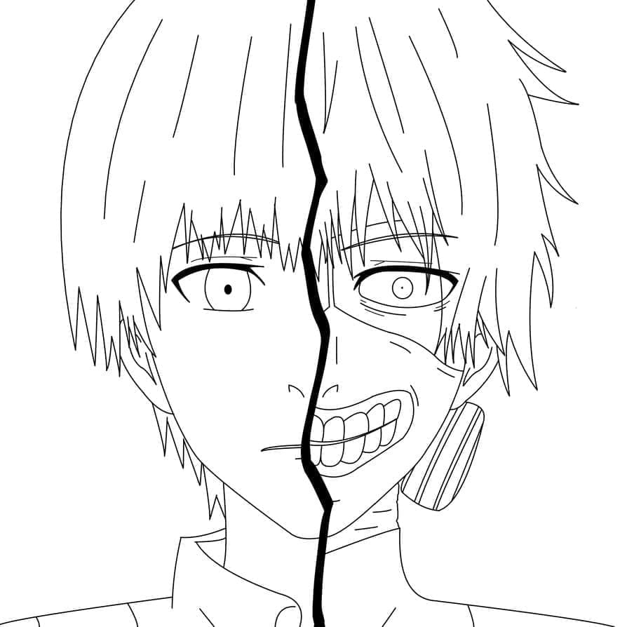 How to Draw Ken Kaneki from Tokyo Ghoul - Really Easy Drawing Tutorial