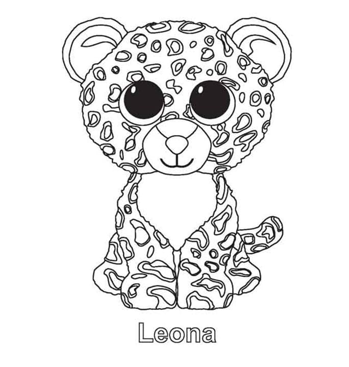 Leona Leopard Beanie Boo