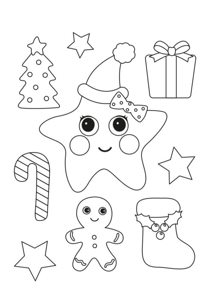 Little Baby Bum Christmas coloring page