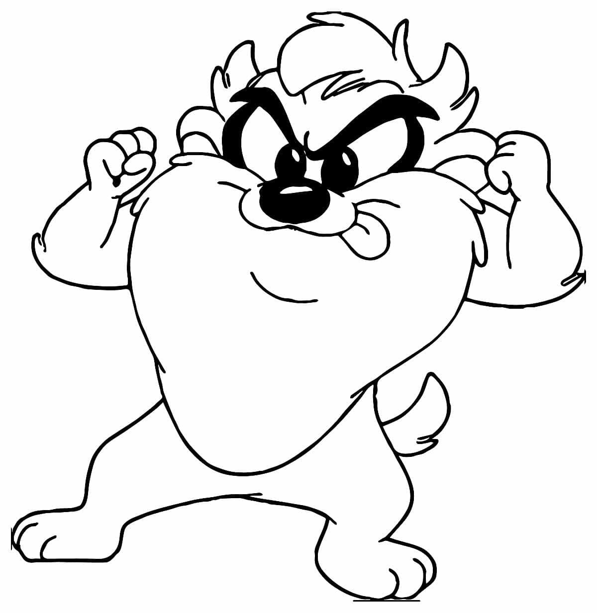 Little Baby Taz coloring page