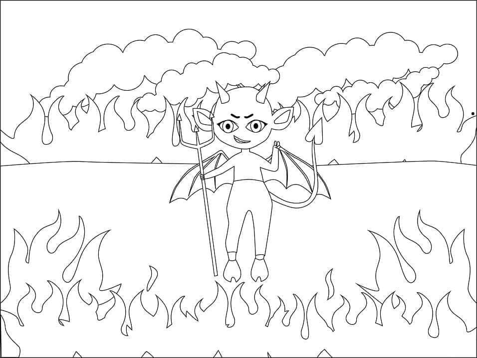 Little Devil coloring page