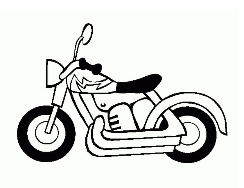 Little Motorcycle coloring page