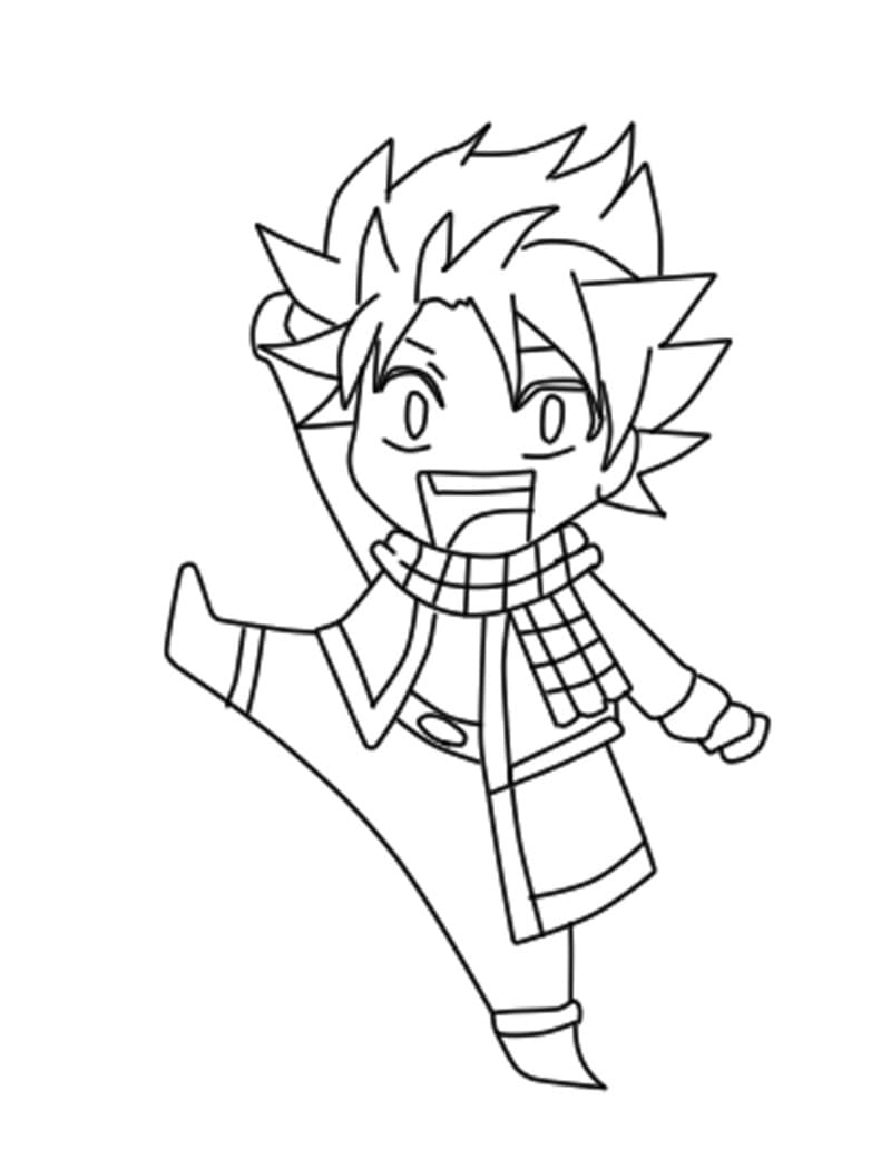 Little Natsu coloring page