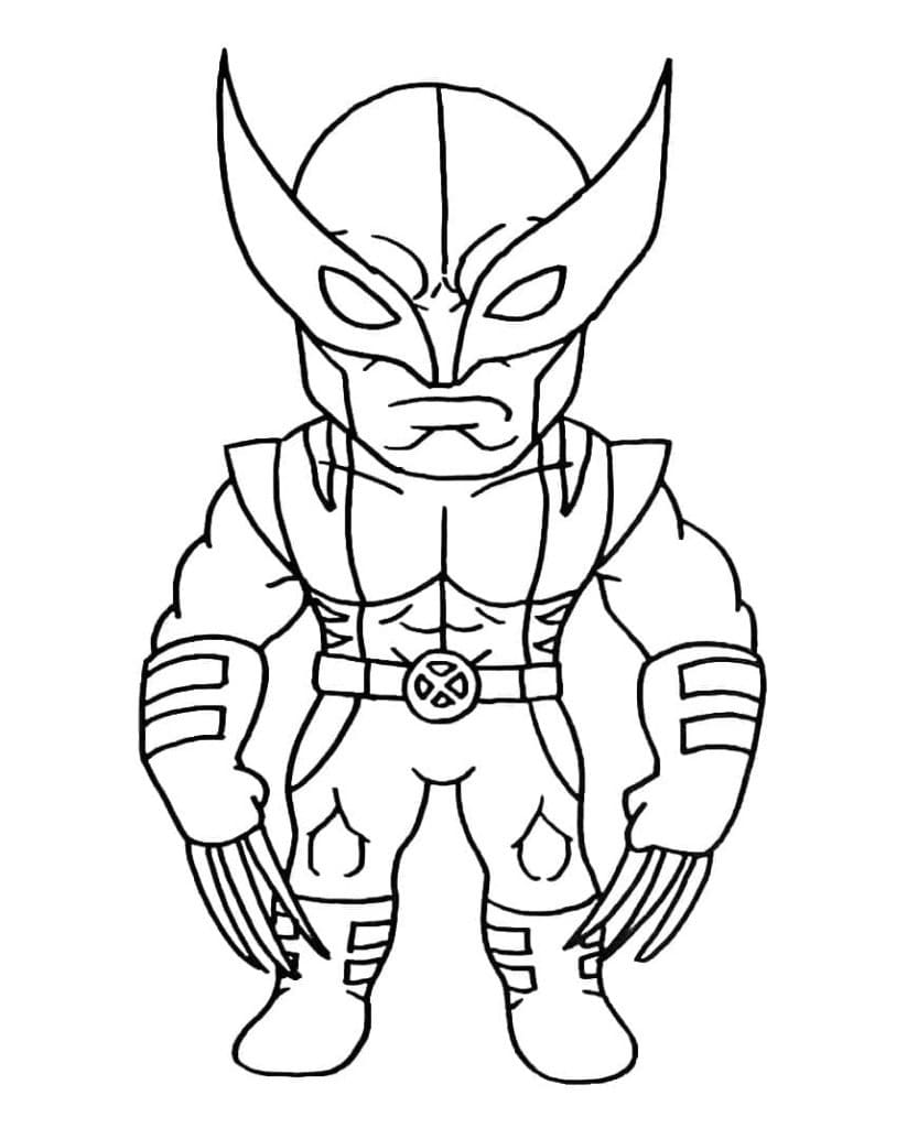 Little Wolverine coloring page