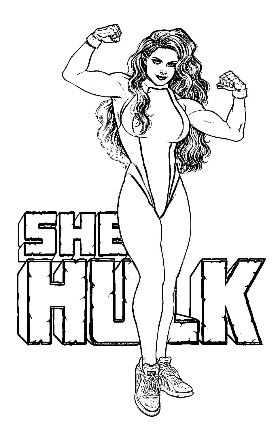 She-Hulk coloring pages