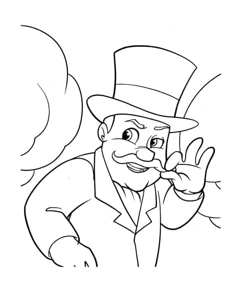 Mayor Humdinger in Paw Patrol coloring page