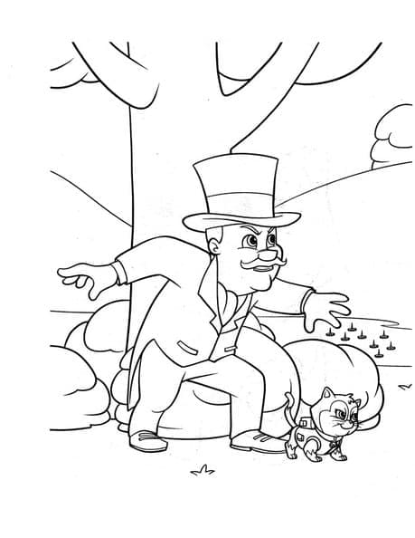 Mayor Humdinger Paw Patrol coloring page