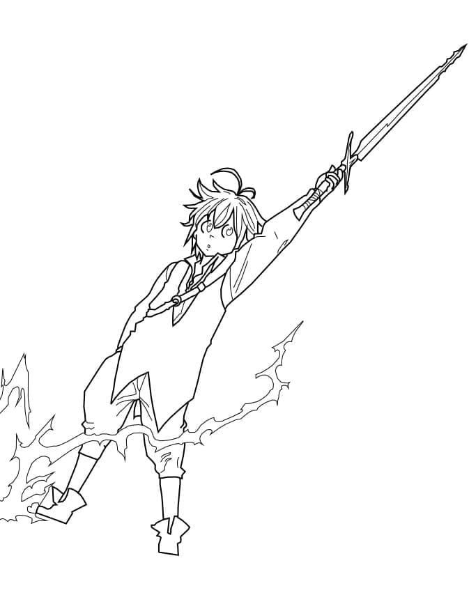 Meliodas with Sword