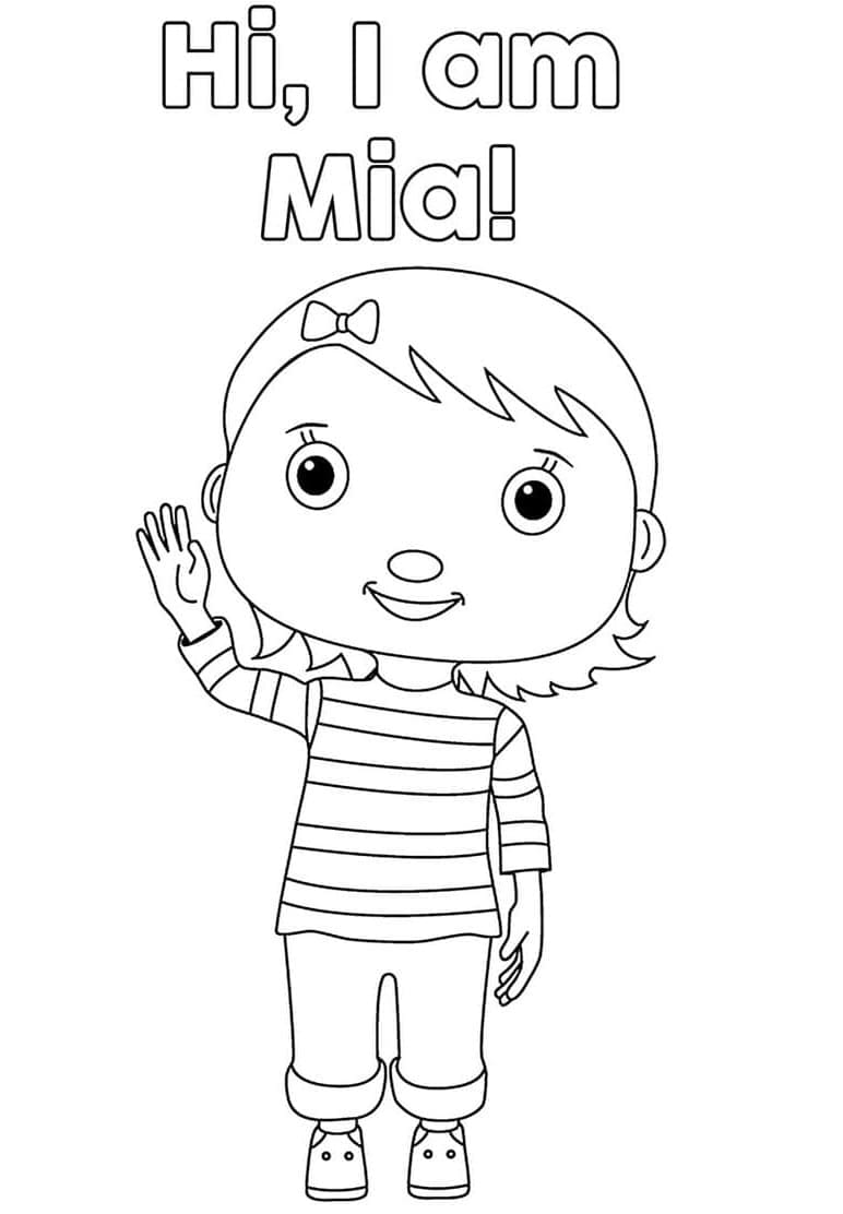 Mia in Little Baby Bum coloring page