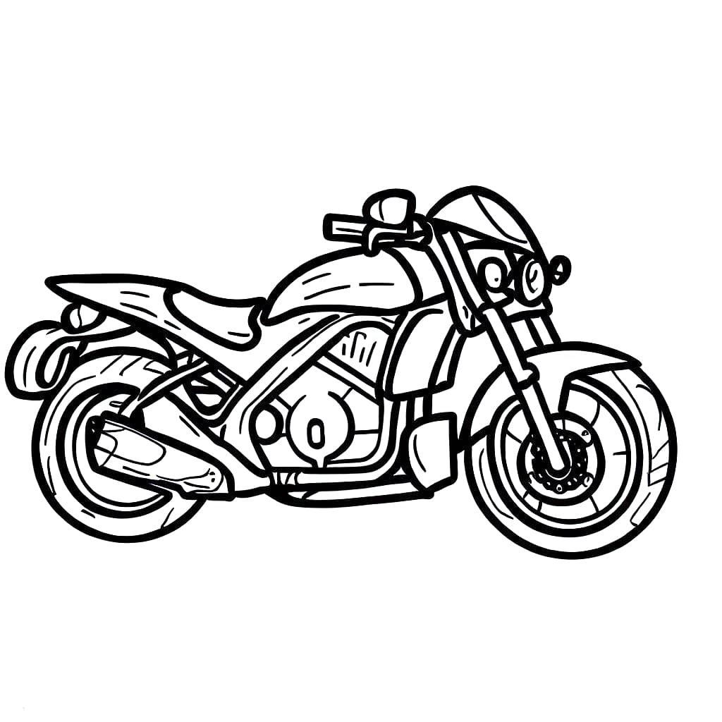 Motorbike Free For Kids coloring page