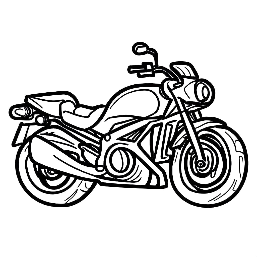 Motorbike Printable coloring page - Download, Print or Color Online for ...