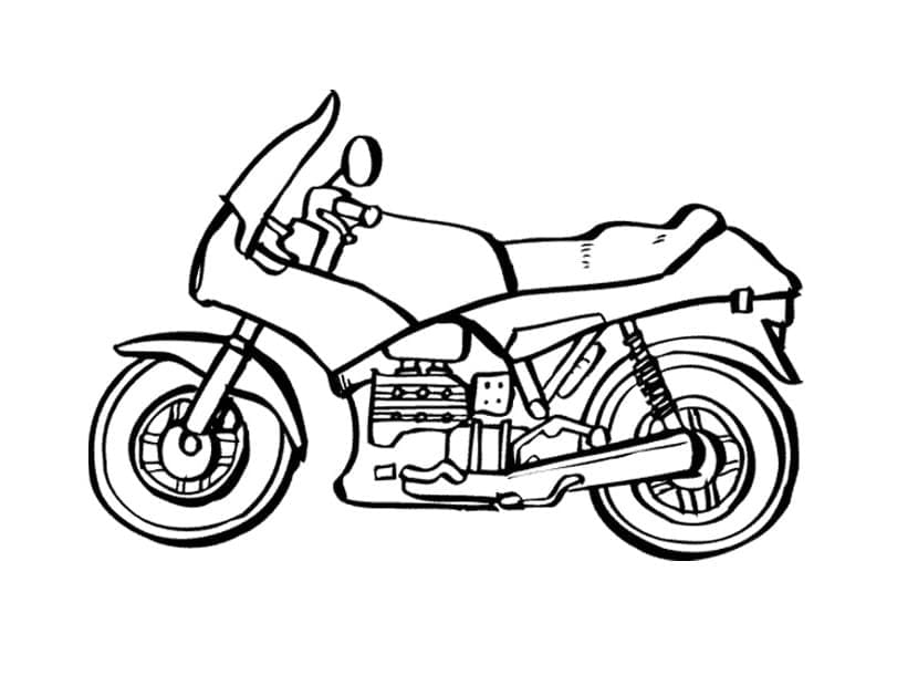 Motorcycle Free For Kids coloring page