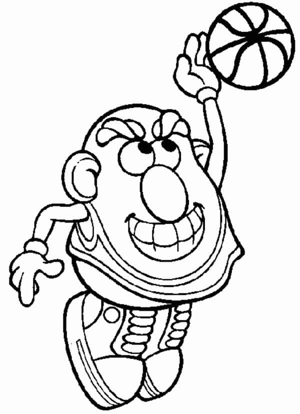 Mr. Potato Head Plays Basketball