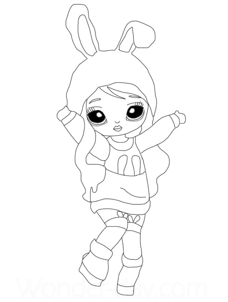 Na Na Na Surprise Aspen Fluff coloring page