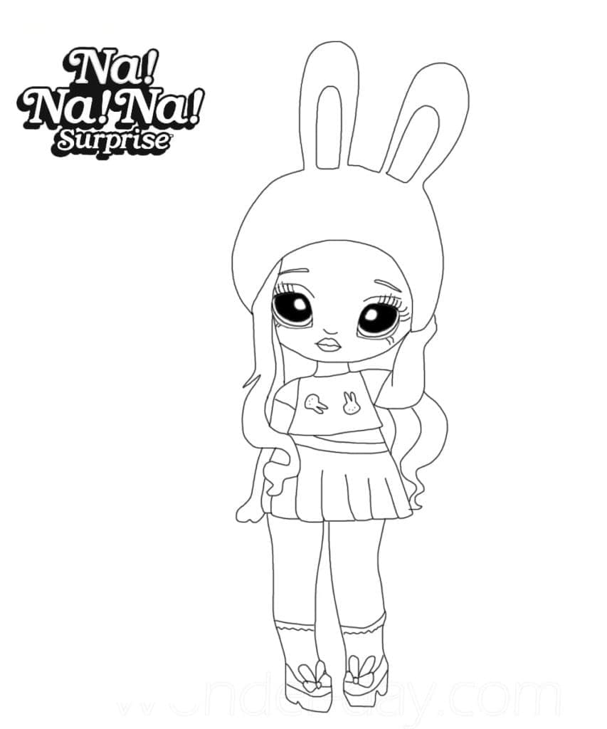 Na Na Na Surprise Aubrey Heart coloring page