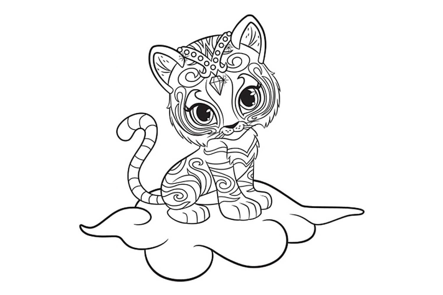 Nahal in Shimmer and Shine coloring page